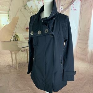 SOLD Lululemon Black Trench Button Down Coat Ja